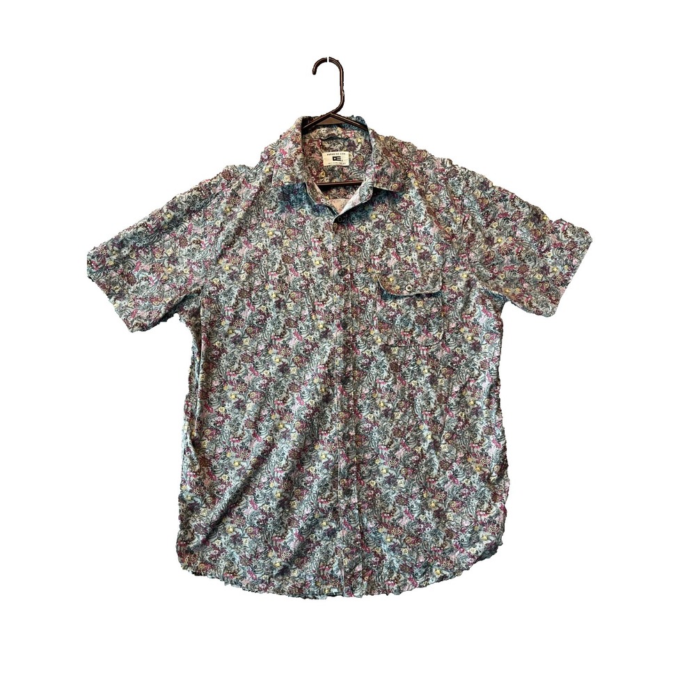 Paradise City Provisions Floral Button Up Shirt Men's 100% Cotton